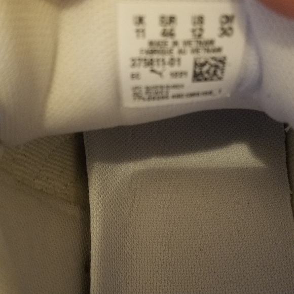 Puma White Black GV Special Athletic Shoes Sneakers Men's Size 12 - Picture 5 of 8